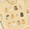 Pomeranian T-Shirt, Kawaii Welpen Grafik T-Shirt für Hundeliebhaber