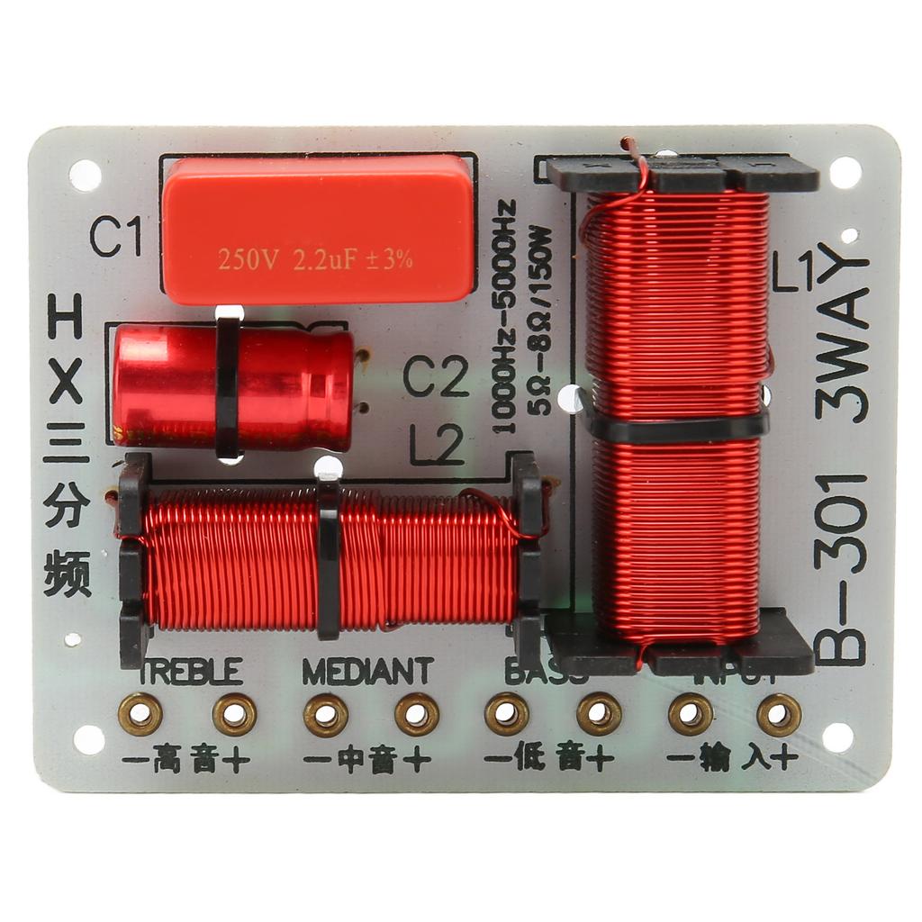 Speaker Frequency Divider Module Treble Bass HiFi 3 Way Audio Crossover Filter Distributor Board for DIY Speaker