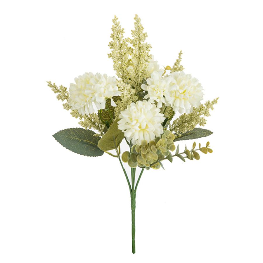 Artificial Flower Lavender Ball Chrysanthemum Combination bouquet Home BedroomDecoration Wedding Dining Table Centerpiece Bridal