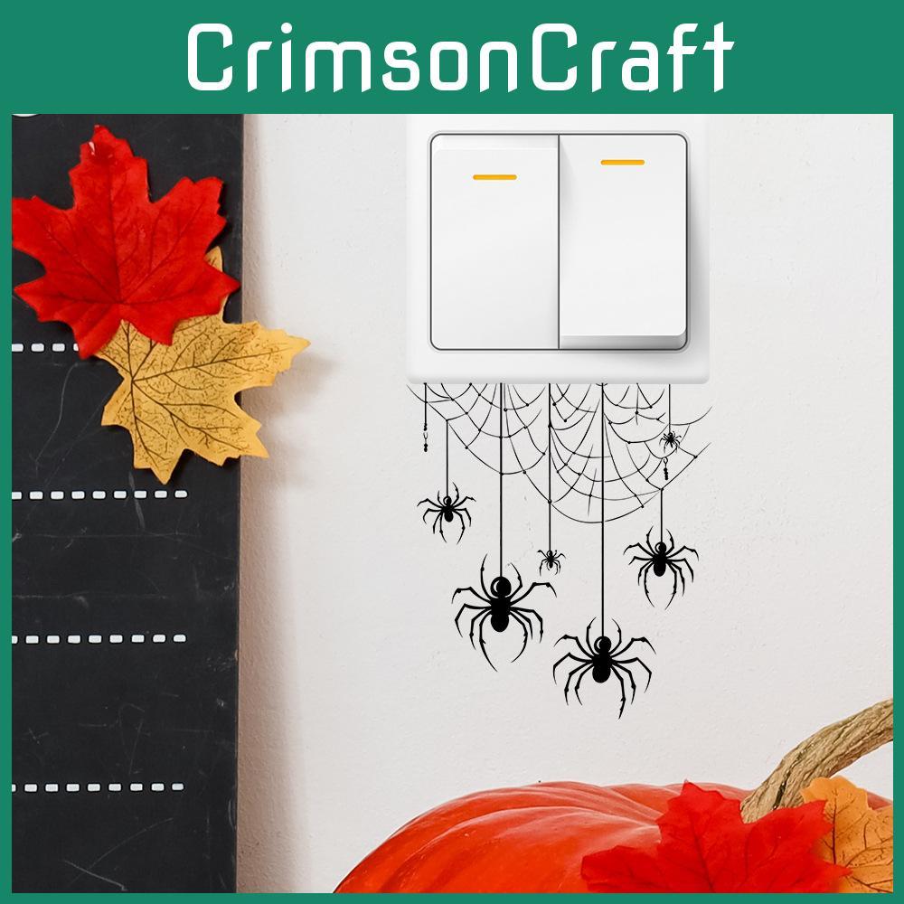 Web Selfadhesive Spider Art Pvc Wall Decal For Living Room And Entryway Decor