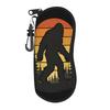 Bigfoot Hiking  Glasses Case Cover  Sunglasses Pouch Outdoor Retro Eyewear Box Zip Men Women Eyeglass Cases Cover
