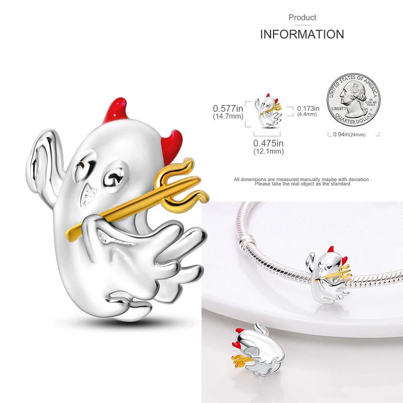 Copper Christmas Halloween Pumpkin Pendant Charms Beads Fit Original Bracelet Necklace For Women Diy