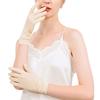 100% Silk Gloves, Sleep Gloves, UV Protection, Smooth and Moisturizing, One Size Fits All, 5 Colors, Bsy20057 Beige, Yn