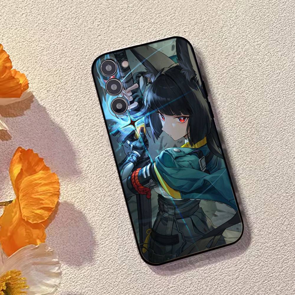 Game ZZZ Hoshimi Miyabi Phone Case Black Silicone Soft For Samsung Galaxy A73,A72,A71,A70,A53,A52,A51