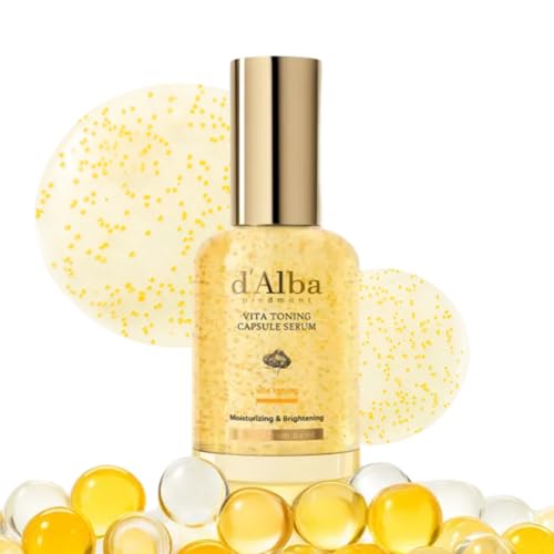 d Alba Vita Toning Capsule Serum - Whitening, Anti-Dust, Anti-Melanin, Anti-Blemish, Anti-Blemish, Niacinamide, Vitamin C, and Glutathione Serum Ampou