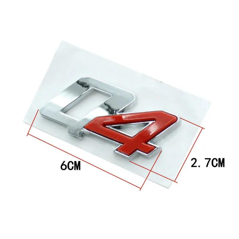 1Pc ABS Q4 emblem badge logo car stickers for Maserati president V6 V8 Ghibli levante body tail four-wheel drive trunk refit accessories