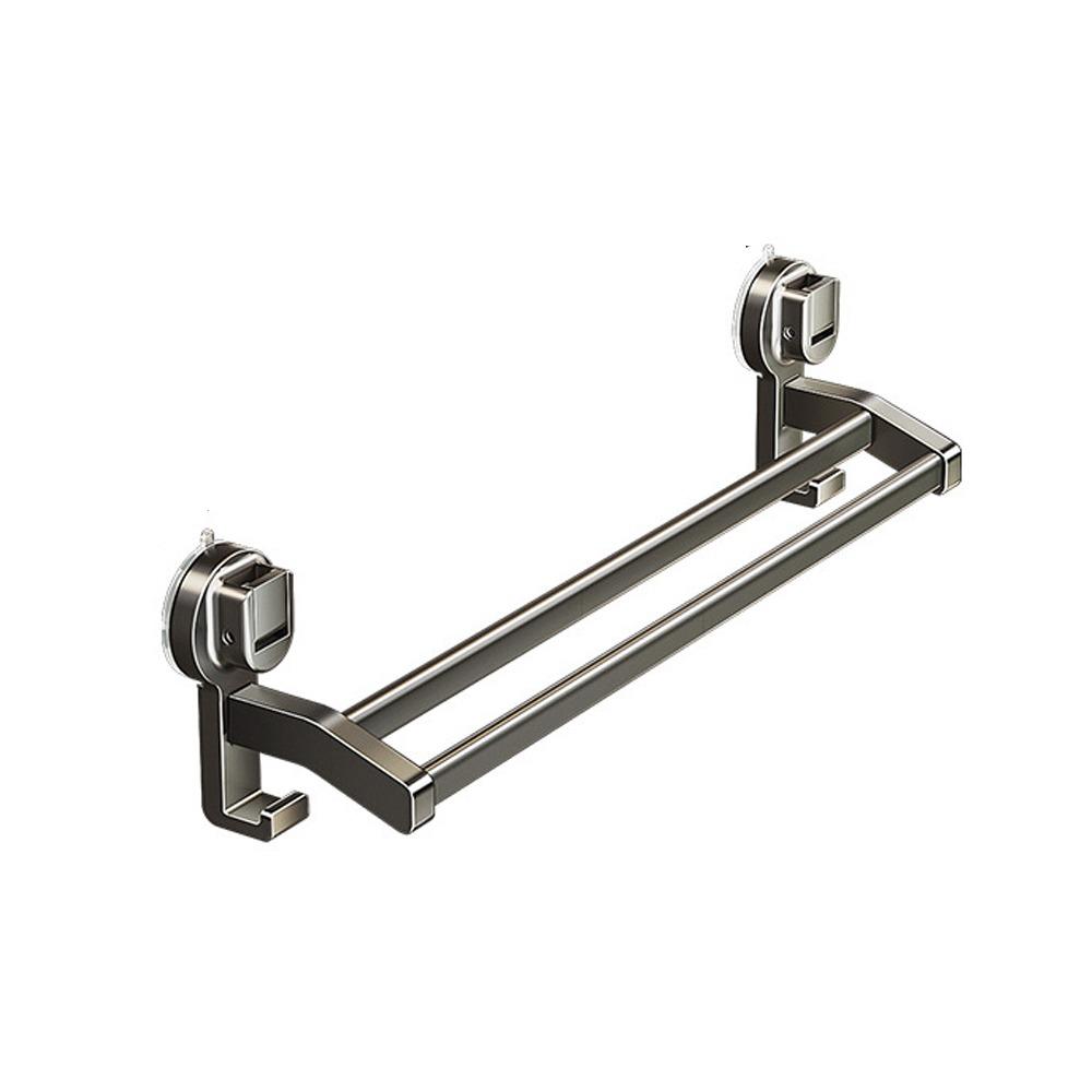 30/40/50CM Aluminum Towel Rack Strong Load-bearing Bathroom Organizer Double Pole Rack  Balcony