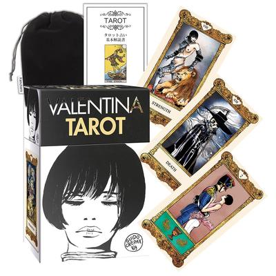 Kancharo Tarot Card Set Includes Japanese Tarot Card Instructions Pouch 78-Card [Valentina Tarot] & (Authentic)
