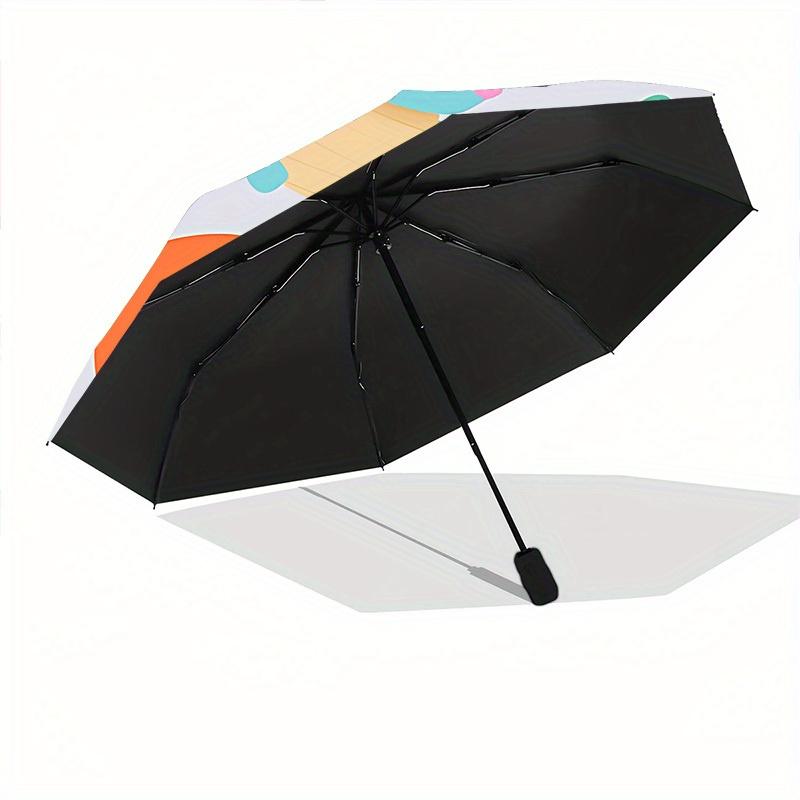Automatic Windproof Folding Umbrella, Travel Umbrella for All Occasions, Cartoon Portable Umbrella a0823029