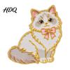 Enamel Animal Badge Bow Tie Cat Brooch Cartoon Kitten Metal Theme Brooch Pin Hats Bags Scarves Clothes Decorative Accessory Lapel Pin