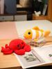 Marine Animal Plush Toys: Crab, Shark, Clownfish, Octopus - Aquarium Souvenirs & Claw Machine Prizes