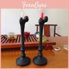 Suporte de Vela de Osso Estilo Gótico Artesanato em Resina Para Decoração de Casa de Halloween e Display de Mesa