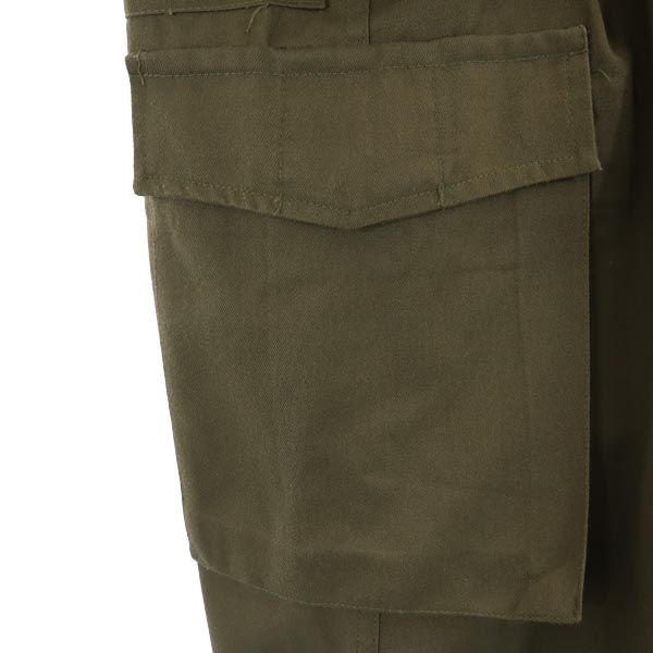 Austrian Army military cargo pants Khaki Button fly Big size Men's Used