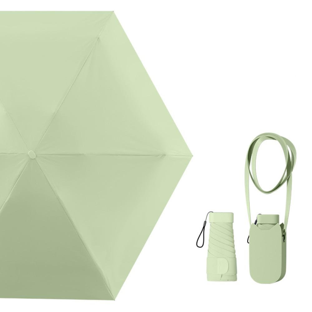 

Anti UV Rain Umbrellas Lightweight Pocket Sunshade Umbrella Easily Store Folding Parasol Outdoor зелений