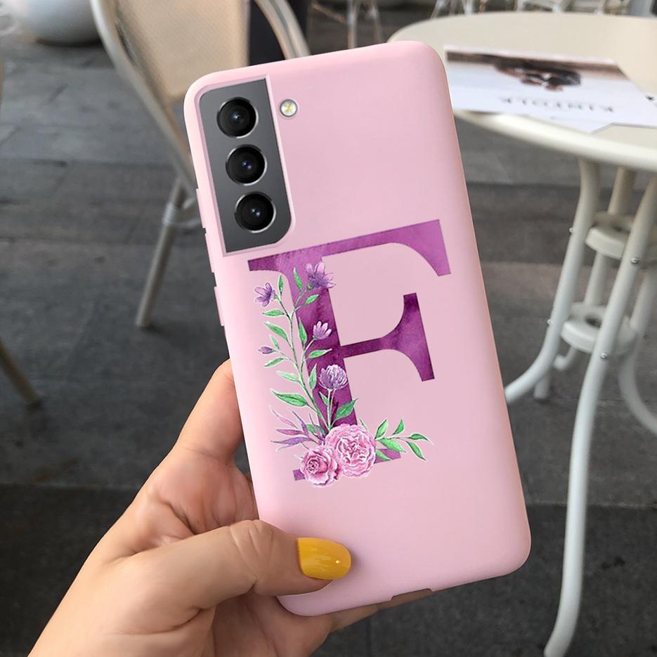 Für Samsung S21 5G Hülle S21 Ultra Plus Niedliche Buchstaben Abdeckung Für Samsung Galaxy S21 Plus 5G S21+ S 21 Ultra Handyhüllen Weiche Fundas