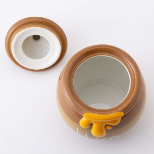 SunArt Disney "Winnie the Pooh" Honey Pot Canister, Storage Container, Candy Container, 13.5cm Tall, Winnie the Pooh Merchandise, Interior Decor, Tabl