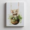 Mouse On a Swing Mouse On a Swing, 40X50 Cm, Frameless, Matte Paper 230 Gsm