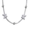 Yhpup Exquisite Stylish Stainless Steel Butterfly Cubic Zirconia Flat Collarbone Chain Chic Necklace Waterproof Premium Jewelry