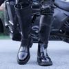 Men’s Motorcycle Boots Western Boots Black Jockey Boots Casual Brown Street Style Cool High Boots Plus Size