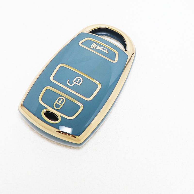 Auto Protector Keychain For Kia Grand Carnival Sedona Tpu Car Remote Keyless Shell Fob Holder Car Key Case Cover Accessories