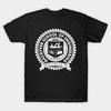 Men Black Print T-shirt Macgyver School Of Engineering No-Cut Transfer Paper Print Cotton Tshirt