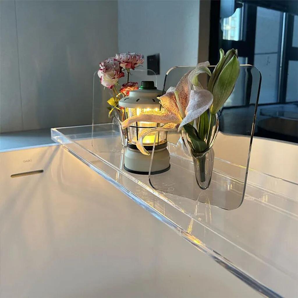 Photo Frame Vase Transparent Stylish Decorative Acrylic Hydroponic Flower Vase for Office Wedding Home