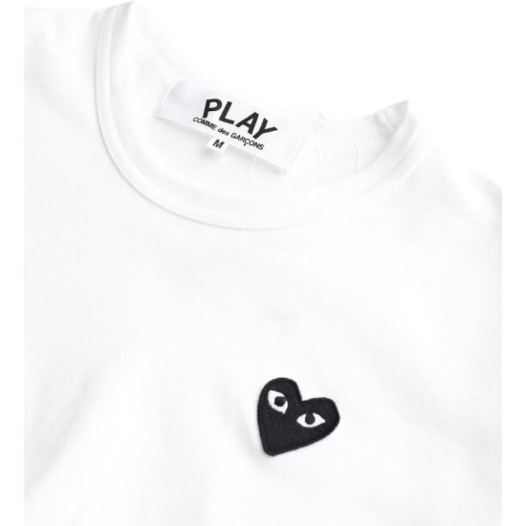 Comme des Garçons PLAY COMME Des GARCONS PLAY Mini Black Short Sleeve White Men's AZ-T201-051-2