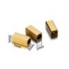 20Pcs/Lot Stainless Steel Square Beads Cuboid Loose Spacer Beads for DIY Bracelet Necklace Jewelry Making Accessories