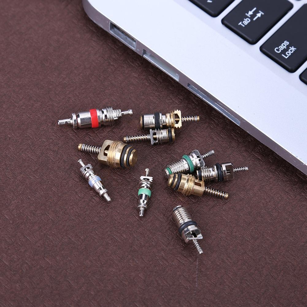 Auto Klimaanlagen Ventileinsatz A/C R12 R134a Kältemittel Reifenventilschaftkerne Ausbauwerkzeuge Zubehör