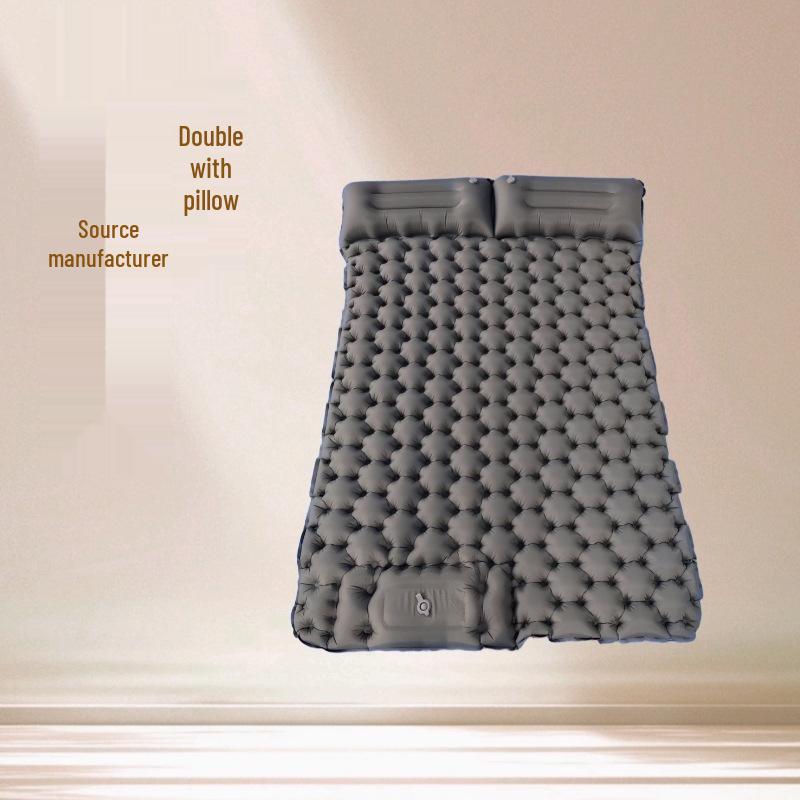 Portable Lightweight Outdoor Inflatable Camping Mattress: Moisture-Proof Air Pad for Car and Camp Use