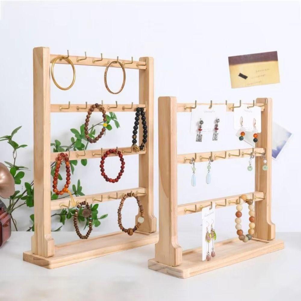 Stylish Jewelry Storage Rack with Hook Bracelet Necklace Organizer Earrings Organization