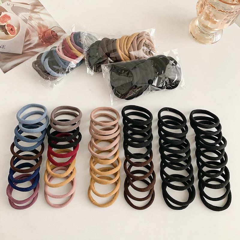 10/20 Piece/set Korean Version Basic Hair Ring Soft High Elastic Durable Hair Rope Scrunchies Hair Accessories