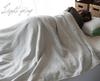 Hiorie Gauze Towel Soft and Made In Single Size X Gray Beige Blanket, Comfortable, 100% Cotton, All-Season, Japan, (135-140 186cm),