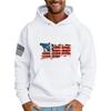 Men's Loose Flag Printed Hooded Sweatshirt Men's Casual Fashion Sports Sweatshirt