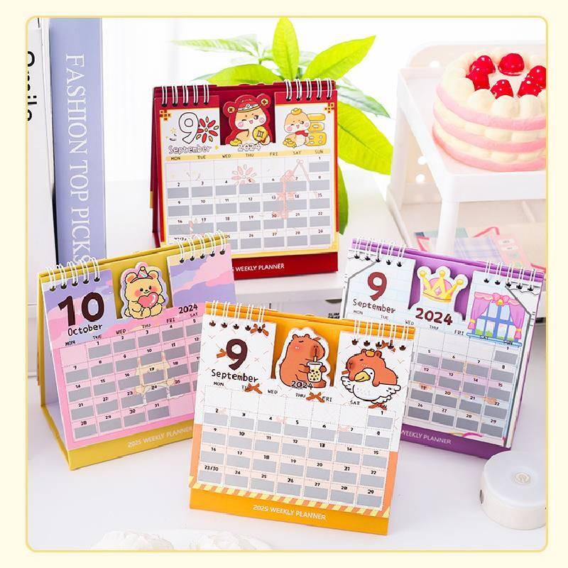 Scratch 2025 Off Calendar Cartoon Cute Tabletop Decoration Student Calendar