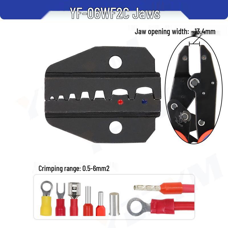 YF Electrician Hand Tool: Crimping Pliers Head for Cold Press Terminals