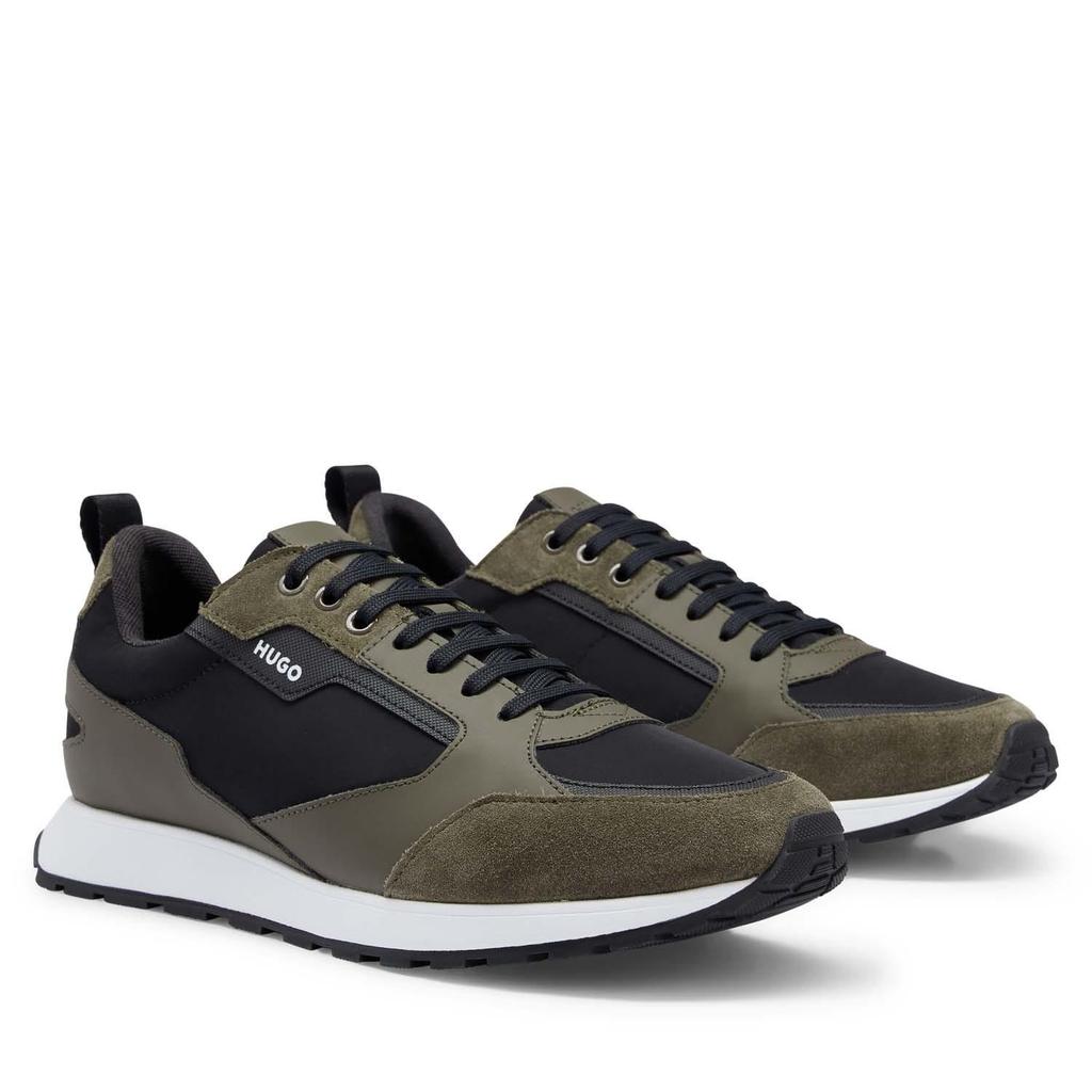 Hugo Mens Icelin Suede Panel Running Trainers
