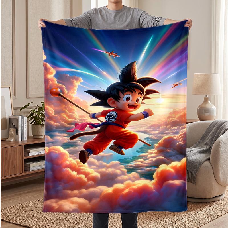 Dragon Ball Soft Warm Flannel Blankets Comfortable Blanket for Home Decoration Gifting
