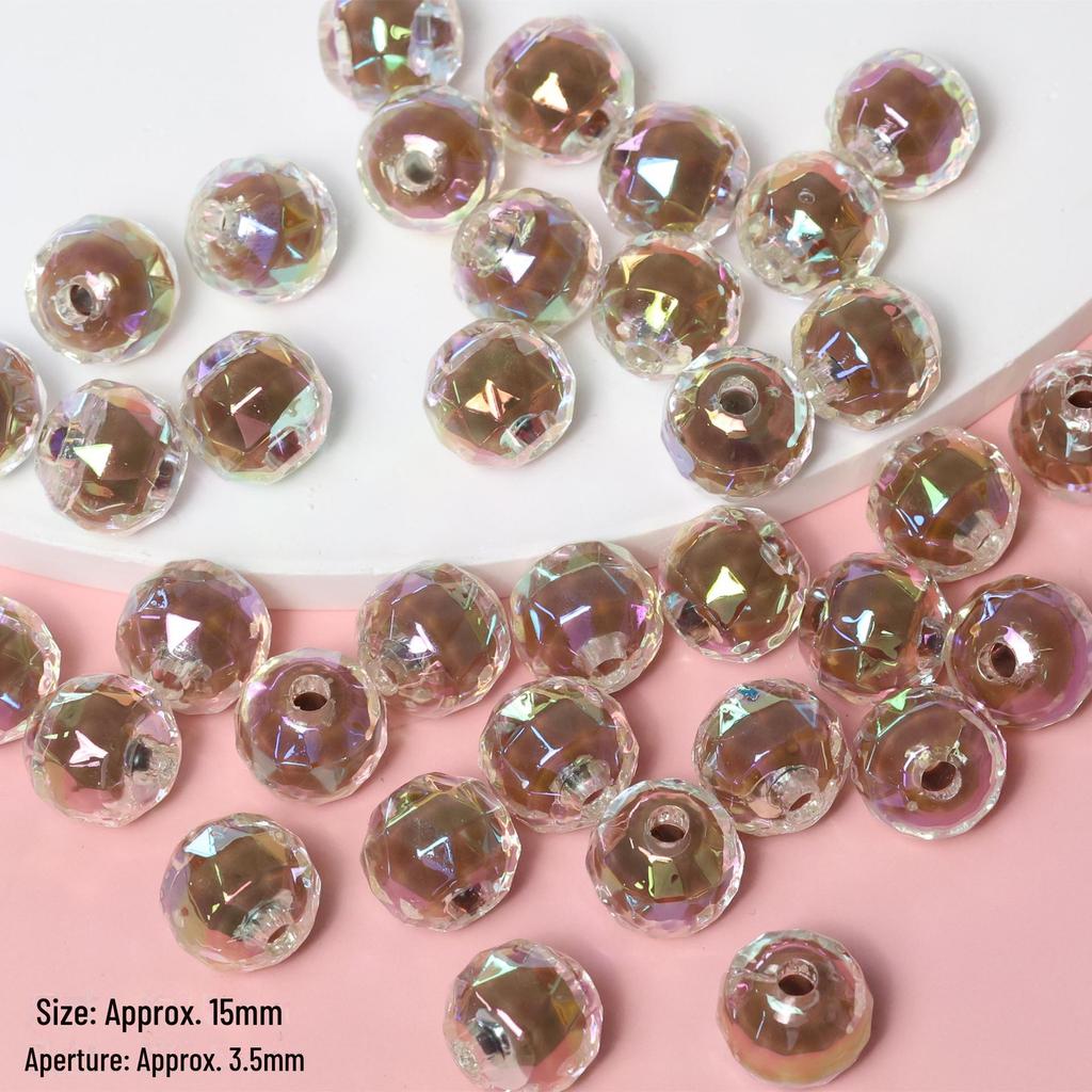 Cute Coffee-Toned Butterfly Flower Love Acrylic Beads for DIY Phone Chains and Necklaces