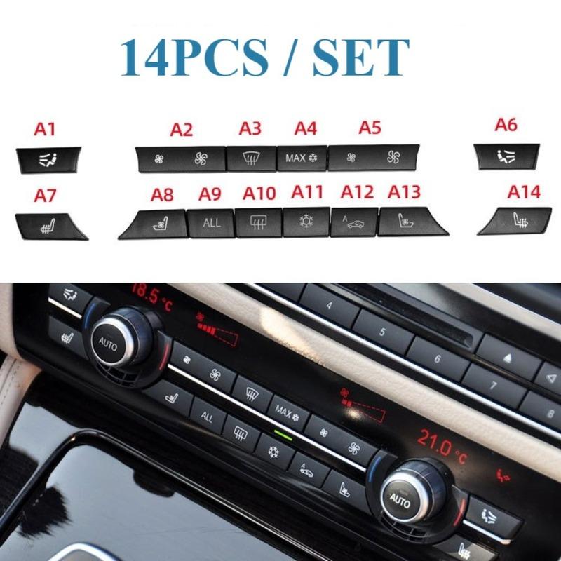 Dashboard Air Conditioner AC Control Button Heater Switch Cover For BMW 5 6 7 Series X5 X6 F10 F11 F07 F06 F12 F01 F02 F15 F16
