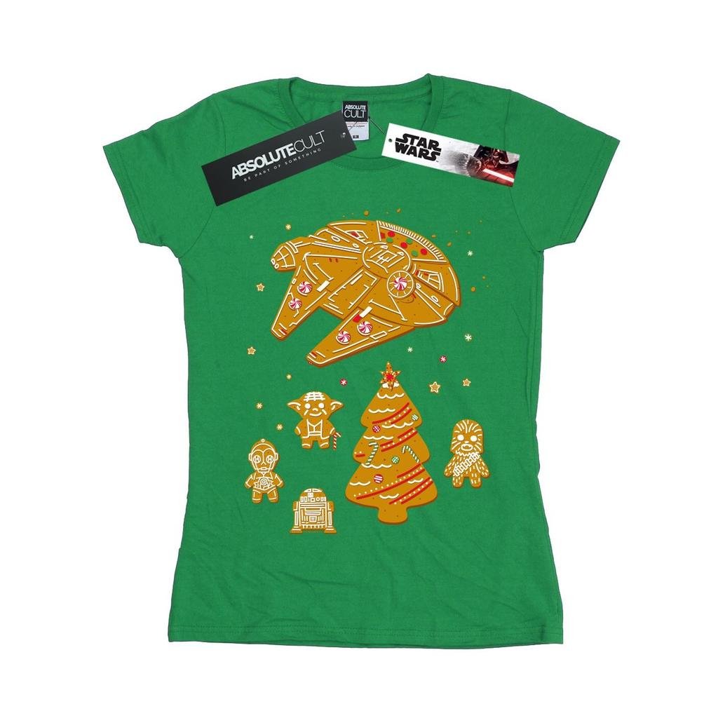 STAR WARS Womens/Ladies Gingerbread Rebels Cotton T-Shirt