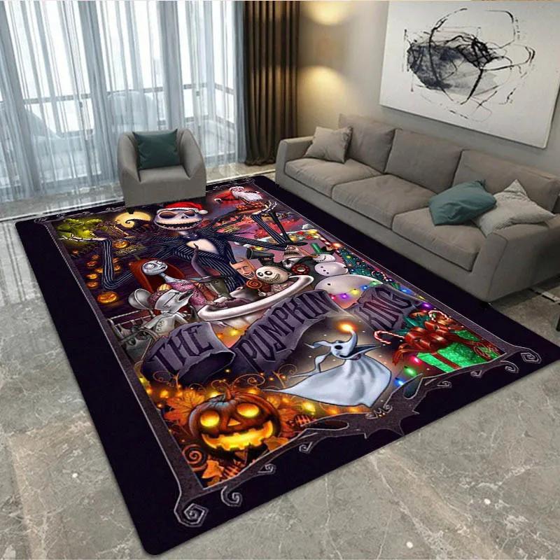 Halloween The Nightmare Before Christmas Teppich Wohnzimmer Schlafzimmer Teppich Rutschfester Teppich Zuhause Schlafzimmer Dekoration Geburtstagsgeschenk