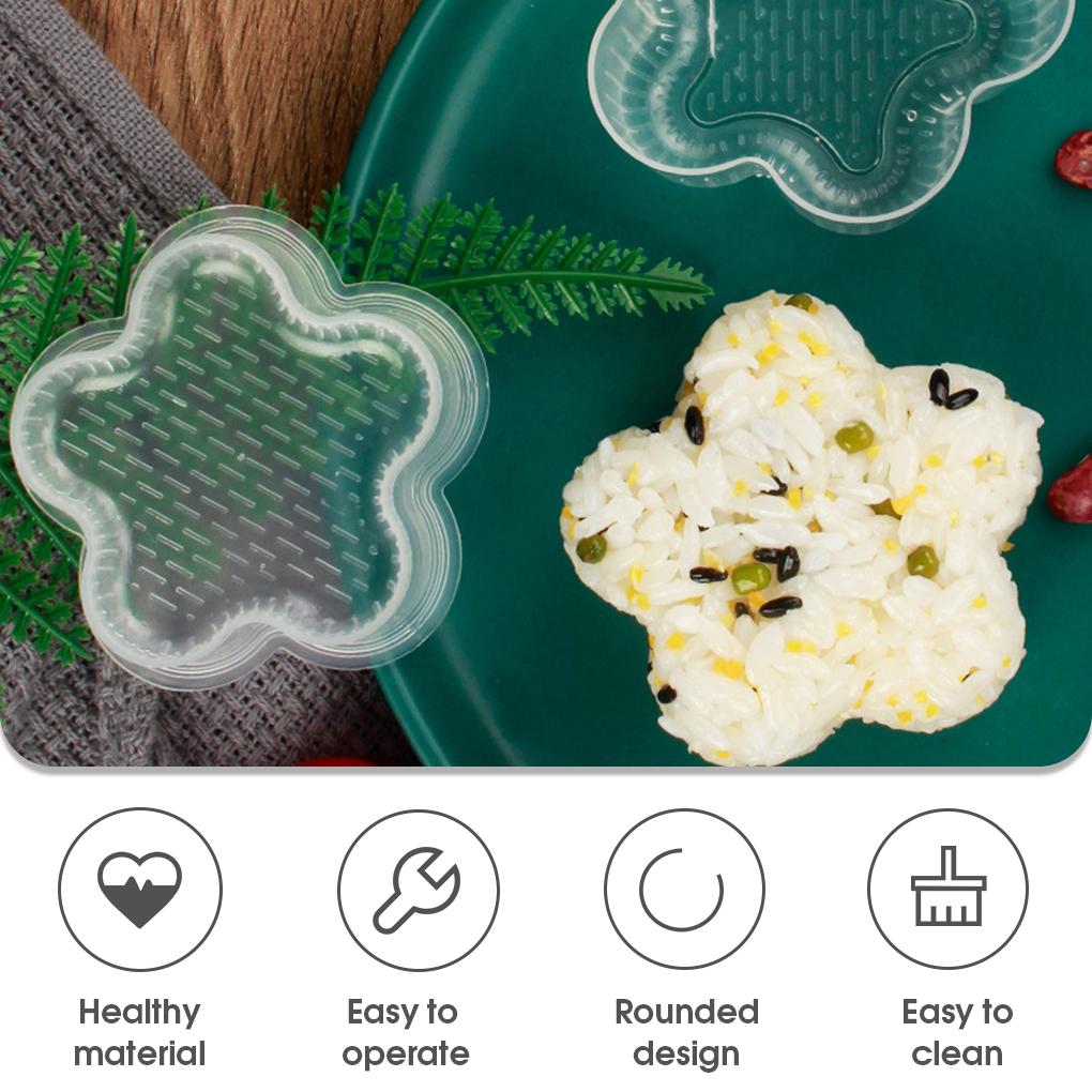 Sushi Mold Portable Multi Shape Rice Ball Non Stick Mould DIY Sandwich Bento Kitchen Decoration Accessories for Camping
