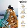 1pc. Beach Themed Seashell Starfish Coastal Decorative Blanket for Home Office Outdoor