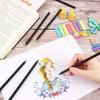 12 Rainbow Gradient Magic Pencils - Vibrant Graffiti and Painting Markers, Kawaii Creative Writing and Art Supplies, Stationery, Colorful Writing Pens