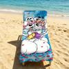 Schattige D-Diddl Cartoon Handdoek Voor Buiten Kamperen Strandhanddoek Super Absorberend Sneldrogende Zomerhanddoek
