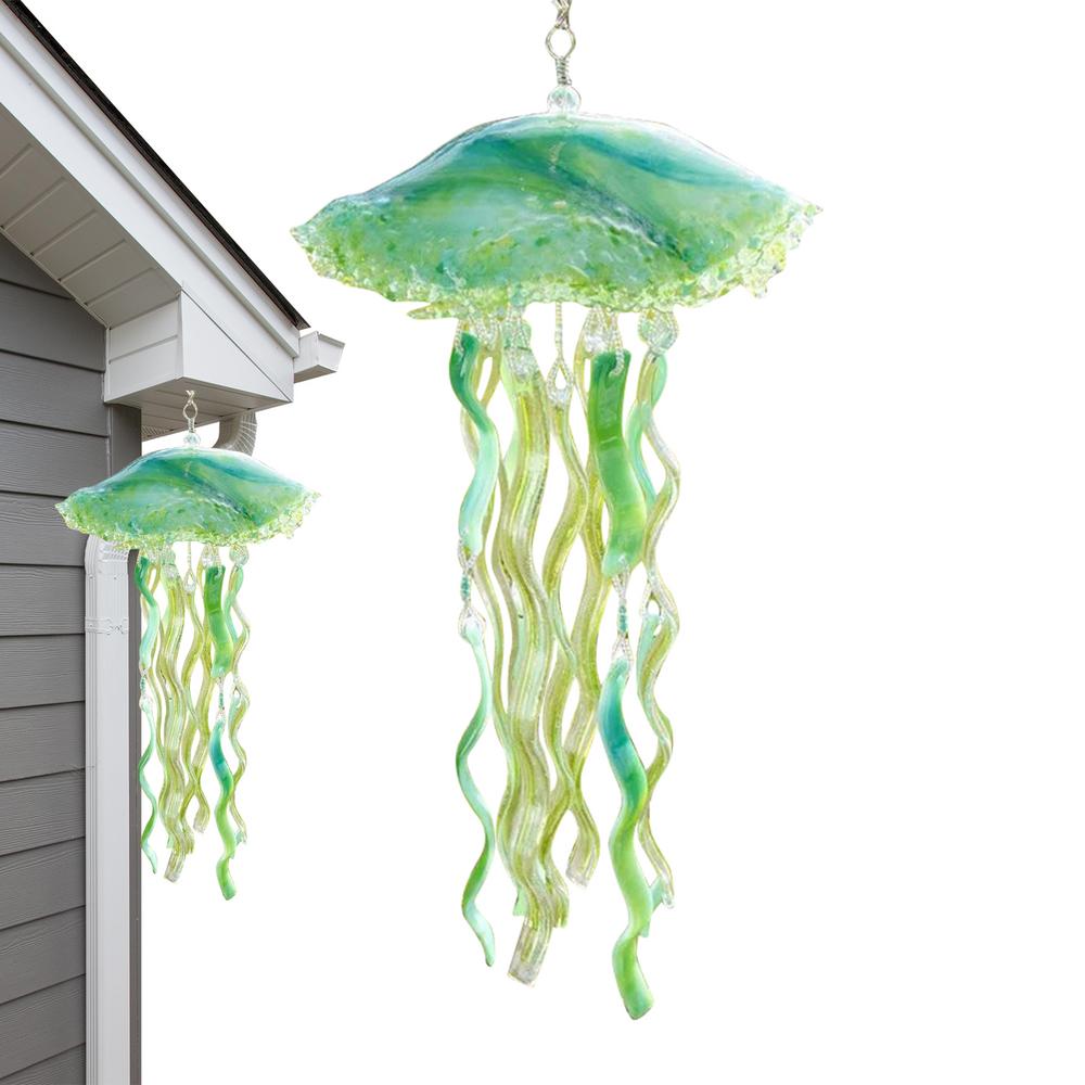 Подвеска в виде медузы, подвеска в виде морского колокольчика, акриловая подвеска в виде медузы, подвеска в виде медузы для сада, двора, свадебного декора, пляжа
