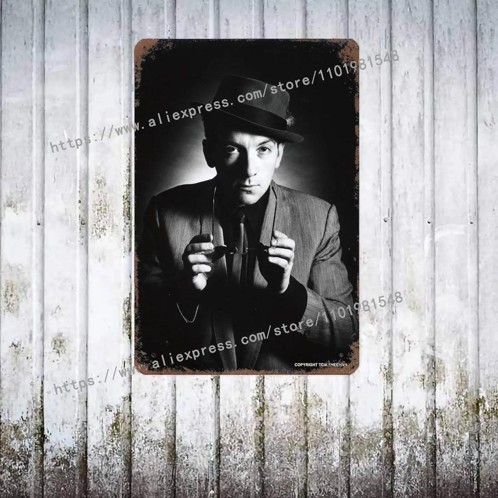 Elvis Costello & The Attractions Band Decor Poster Vintage Tin Sign Metal Sign Decorative Plaque for Pub Bar Man Cave Club Wall
