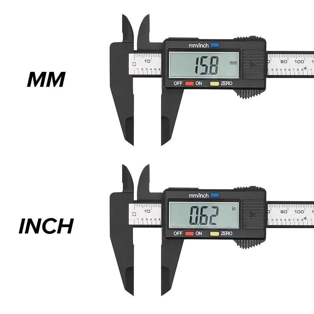 Caliper Gauge 150mm Electronic Digital Caliper Carbon Fiber Dial Vernier Caliper Gauge Micrometer Measuring Tool Digital Ruler