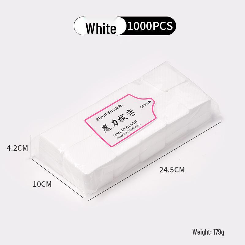 Lint-Free Nail Art and Eyelash Glue Cleaning Wipes